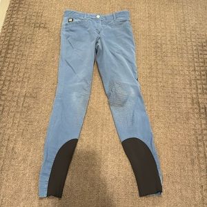 Women’s Equiline Ash Horse riding pants breeches size IT40 blue great condition!